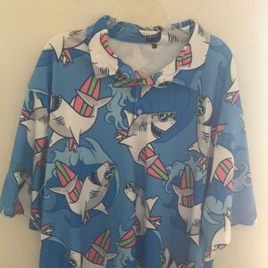 Men’s Blue Shark Polo Shirt